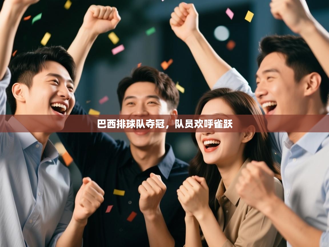 巴西排球队夺冠，队员欢呼雀跃  第2张