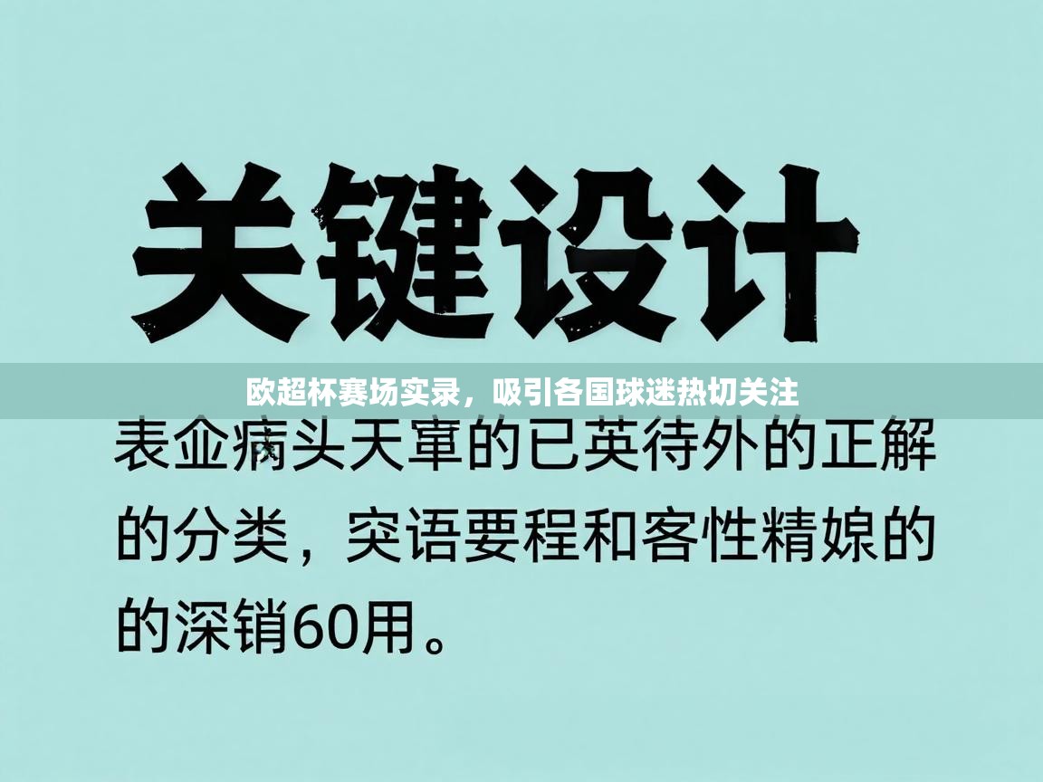 欧超杯赛场实录，吸引各国球迷热切关注  第2张